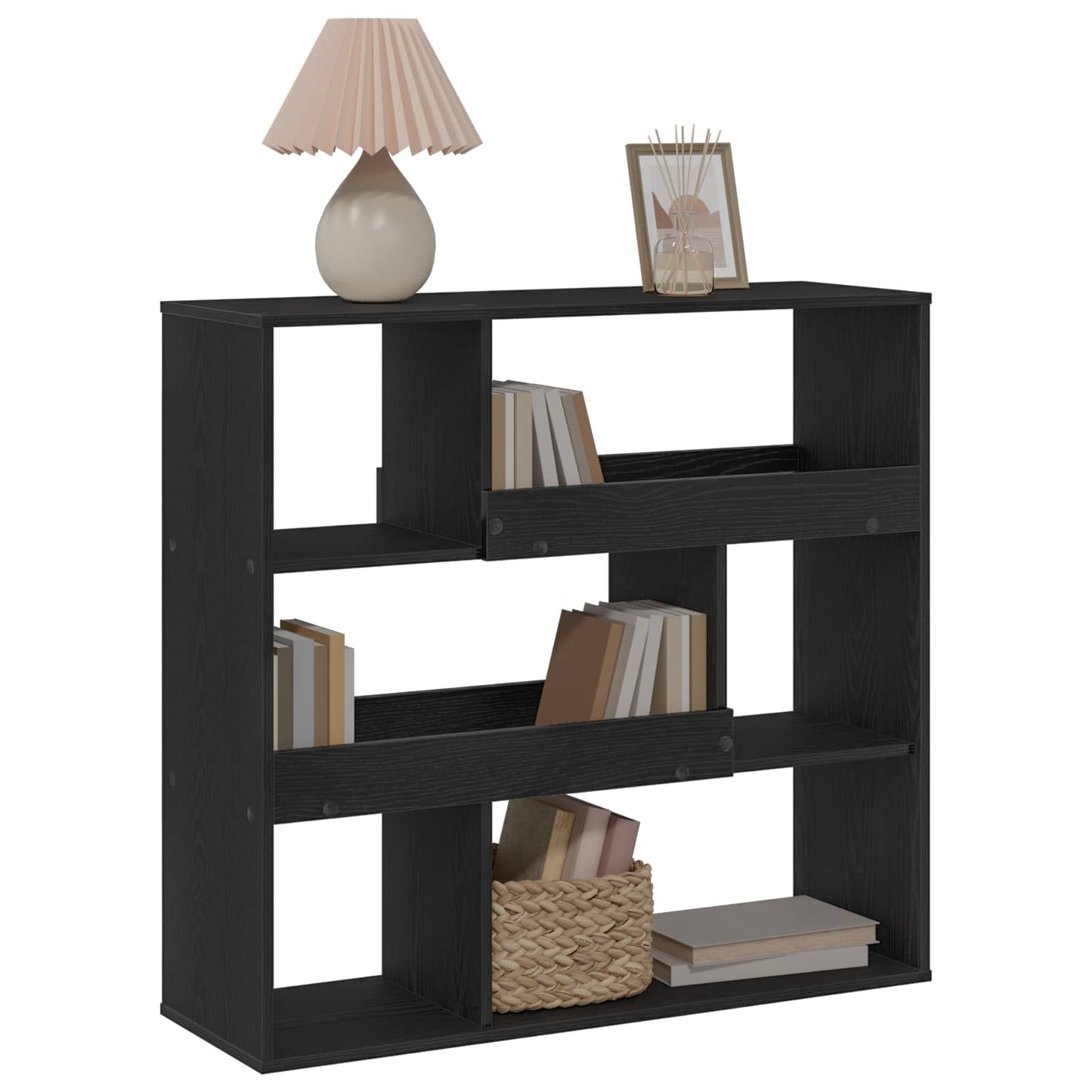 Bokhylle Svart Eik 100 x 33 x 94,5 cm Konstruert tre