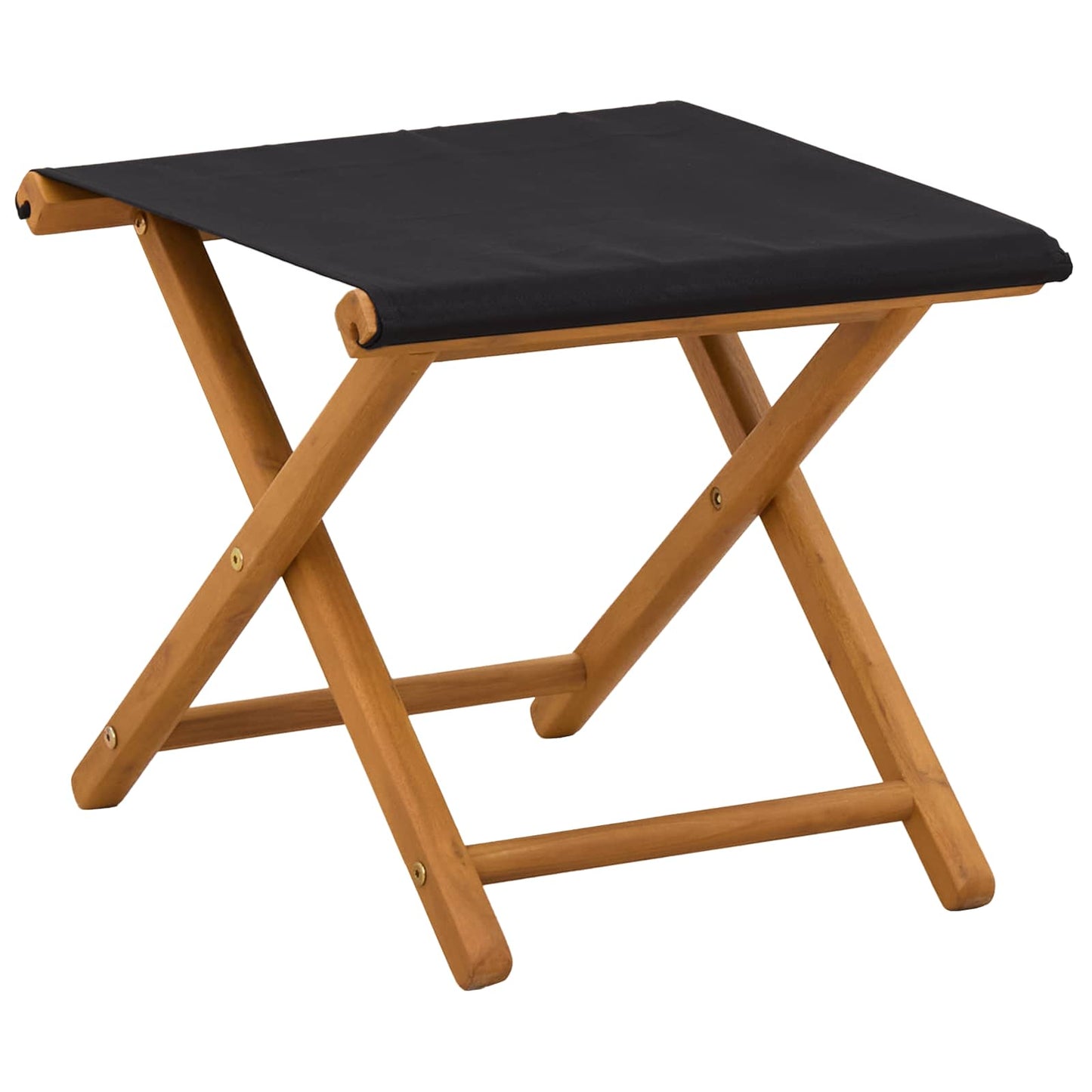 Hage Stol 4 pcs 3 Posisjon Solid Eucalyptus Tre Svart