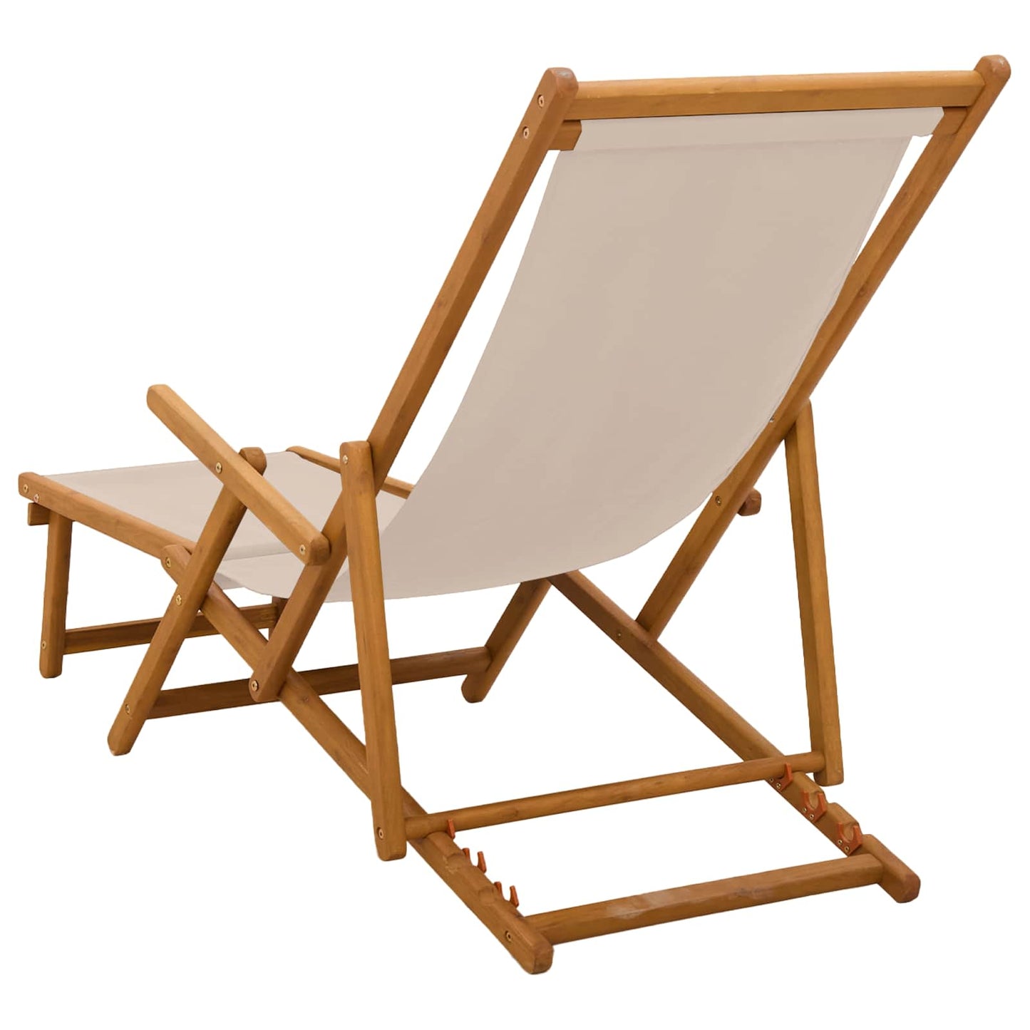 Sammenleggbar solstol 2 pcs 3 Posisjon Solid Eucalyptus Tre