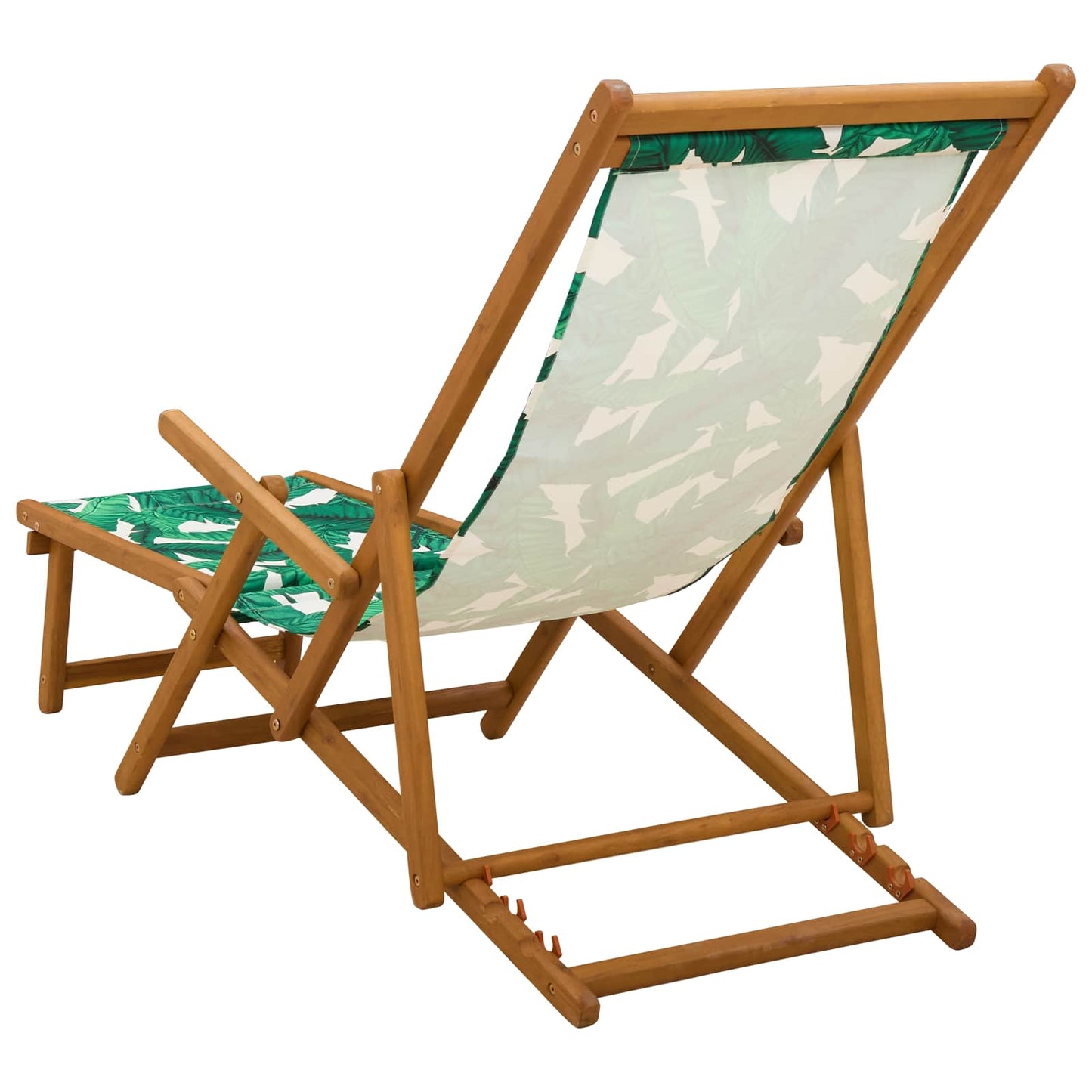 Sammenleggbar solstol 2 pcs 3 Posisjon Solid Eucalyptus Tre