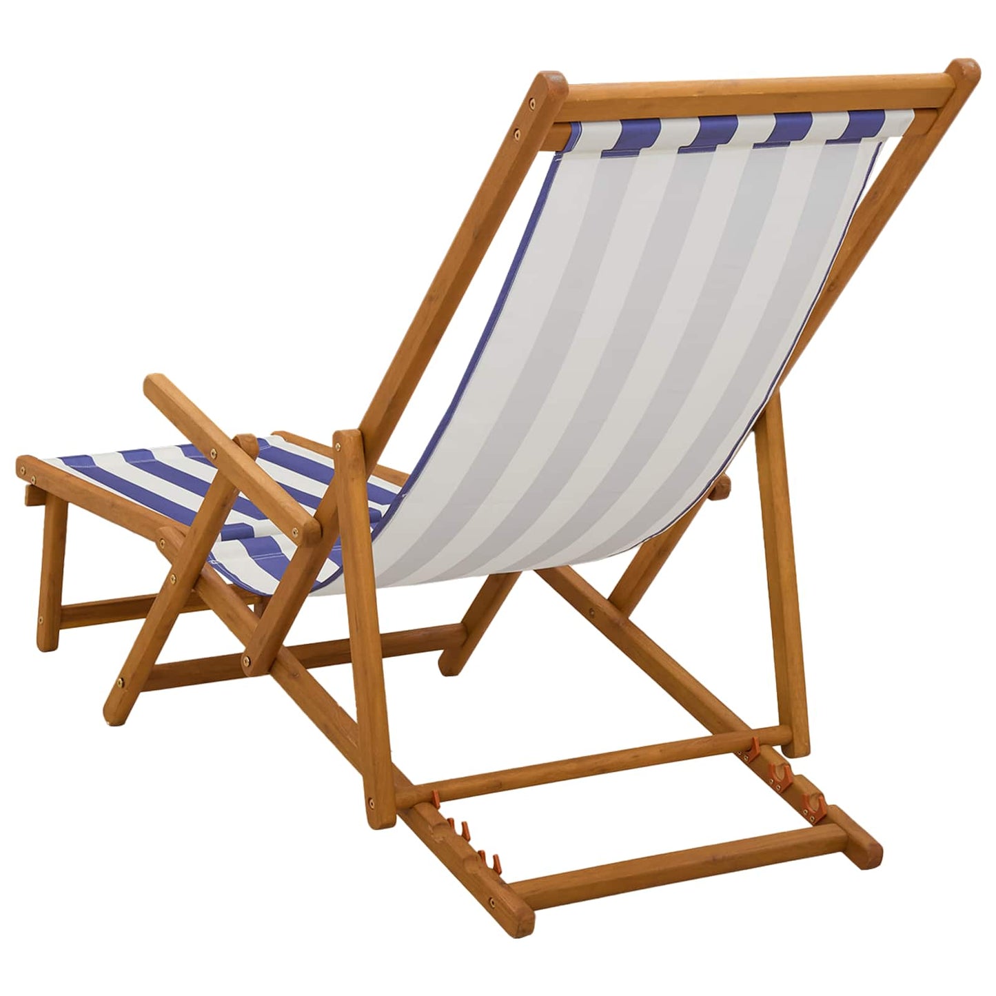 Sammenleggbar solstol 2 pcs 3 Posisjon Solid Eucalyptus Tre