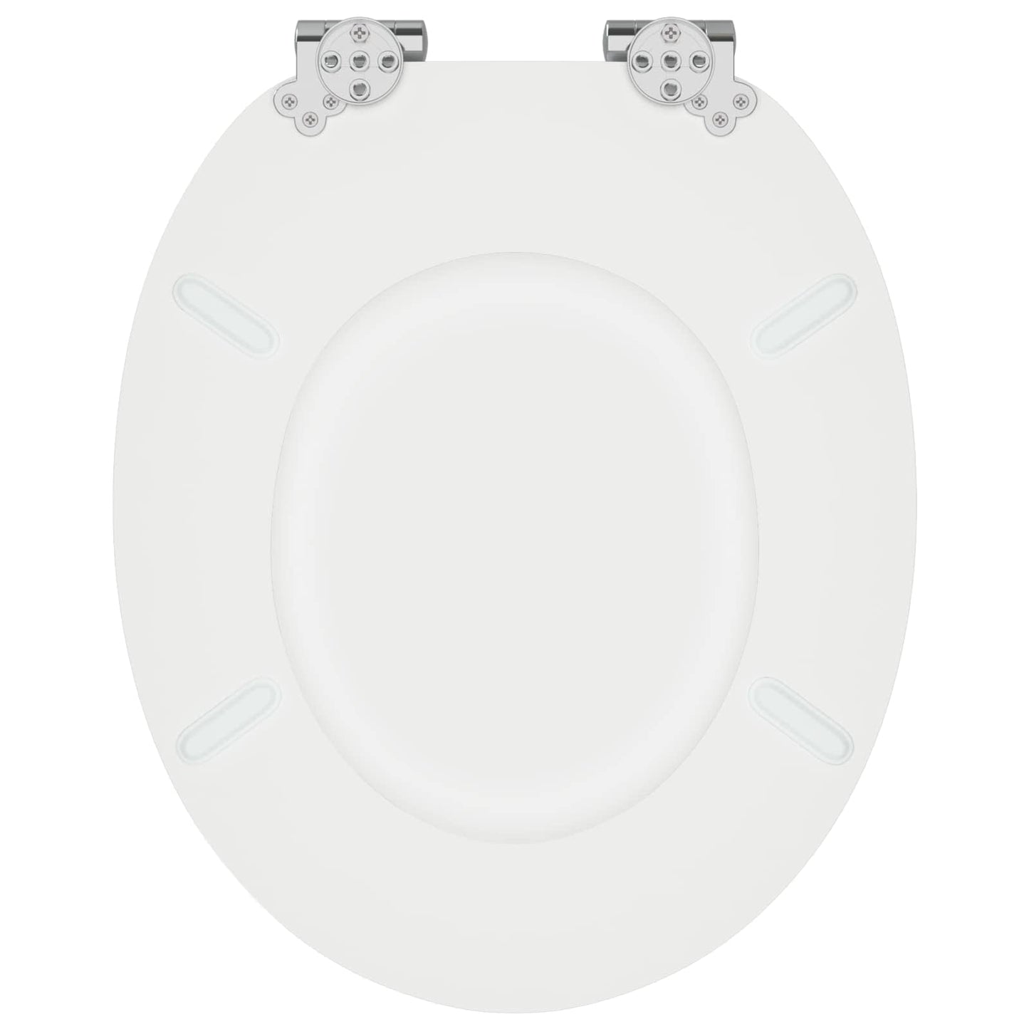 Myk-lukking toalettsete Hvit 44 x 38 cm MDF-plater