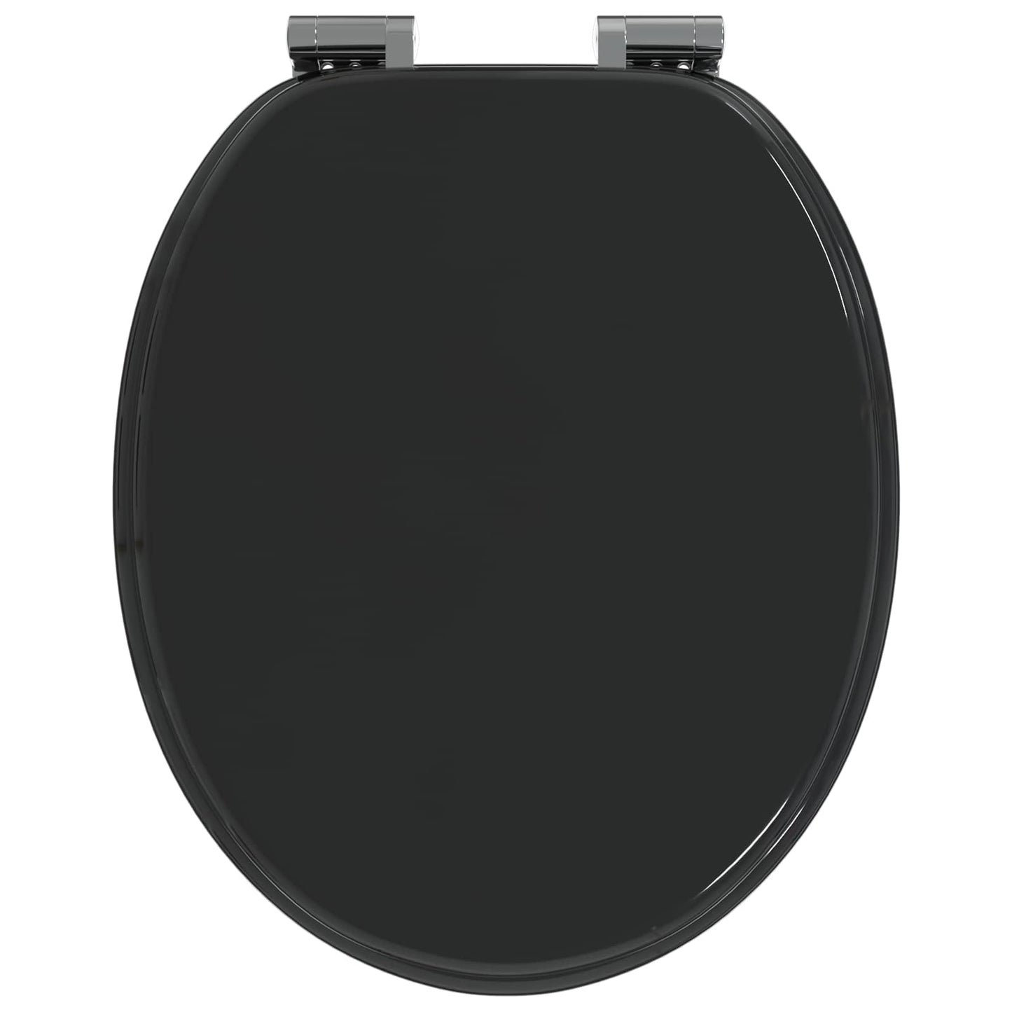 Myk-lukking toalettsete Svart 44 x 38 cm MDF-plater