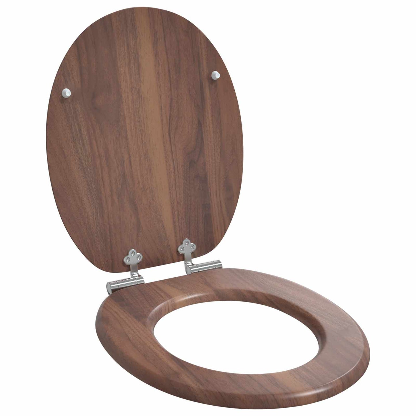 Myk-lukking toalettsete Brun 44 x 38 cm MDF-plater
