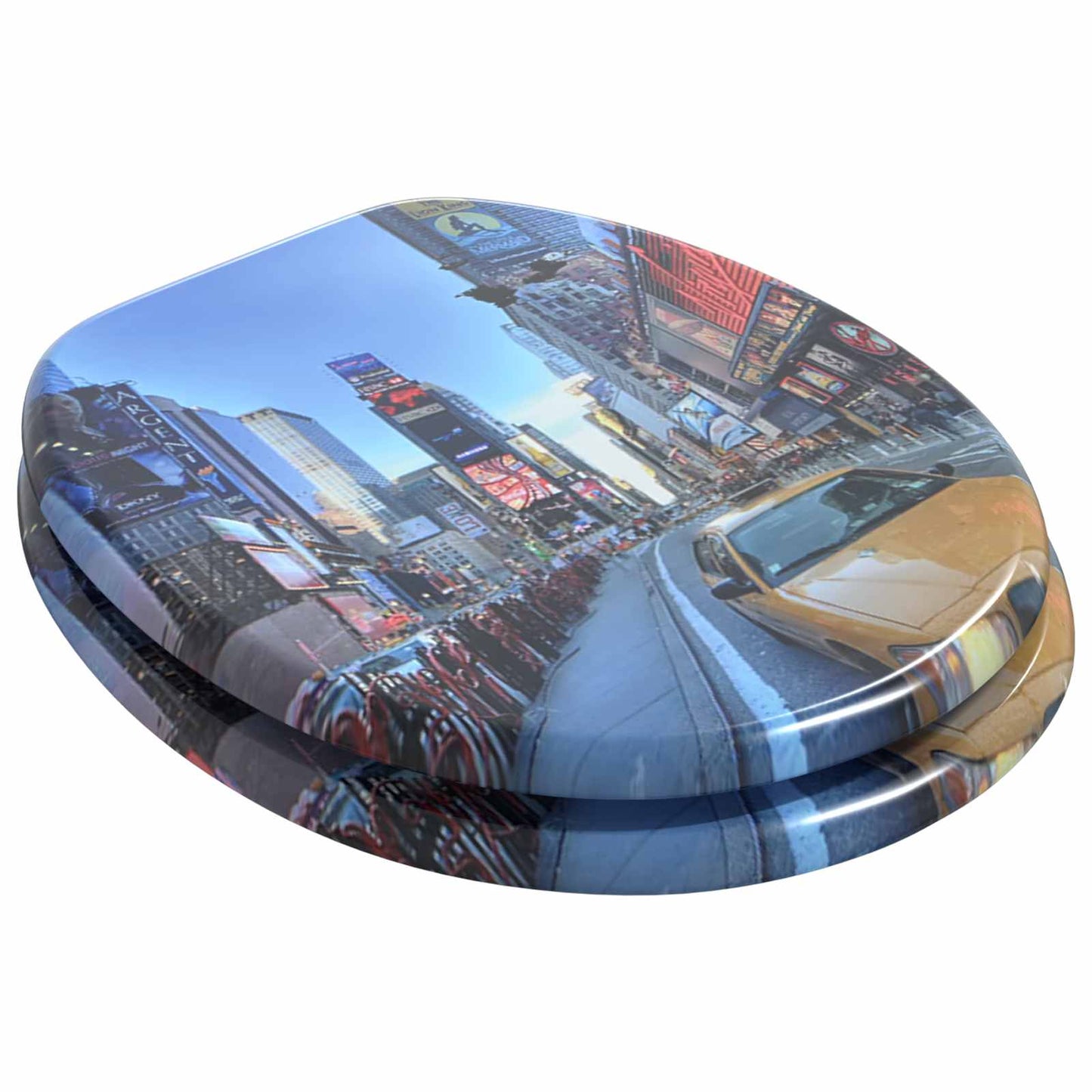 Myk-lukking toalettsete Flerfarget 44 x 38 cm MDF-plater