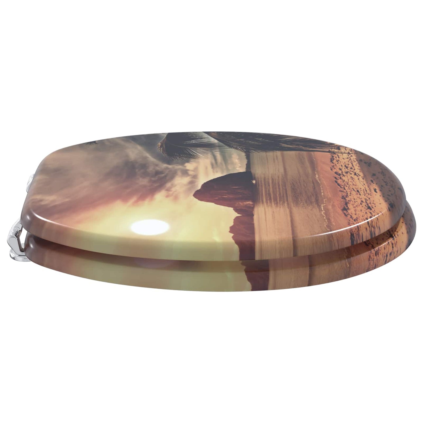 Myk-lukking toalettsete Oransje 44 x 38 cm MDF-plater