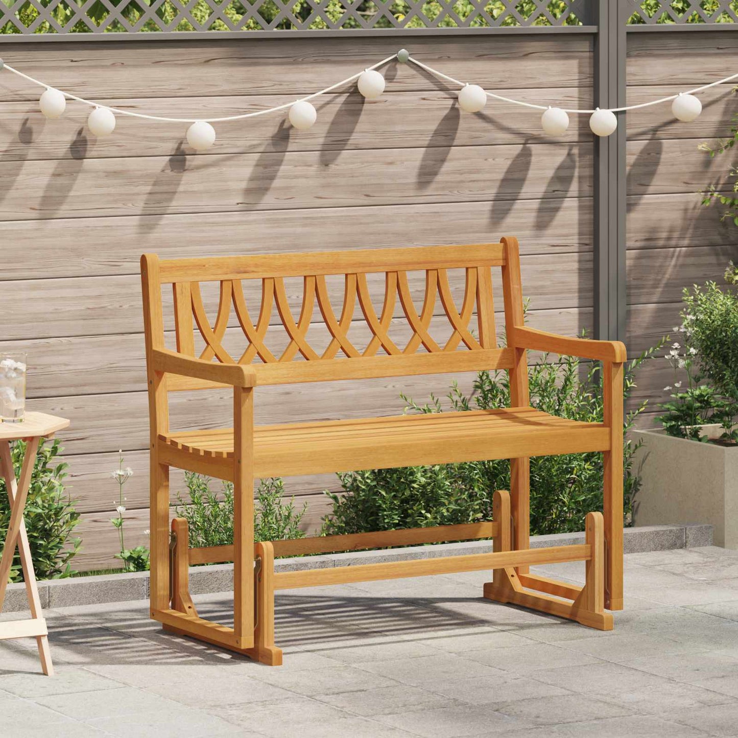 Hage Gleiter Benk Naturlig 110 x 59 x 97 cm Solid akasietre