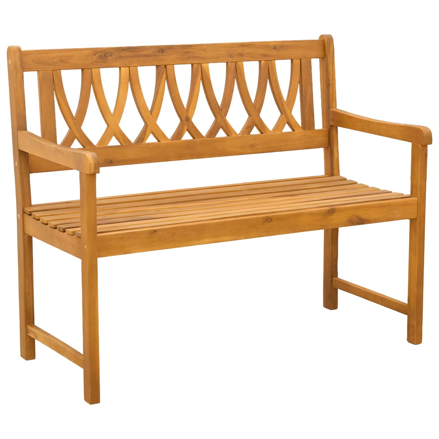 Utendørs benk Naturlig 110 x 55,5 x 90 cm Solid akasietre
