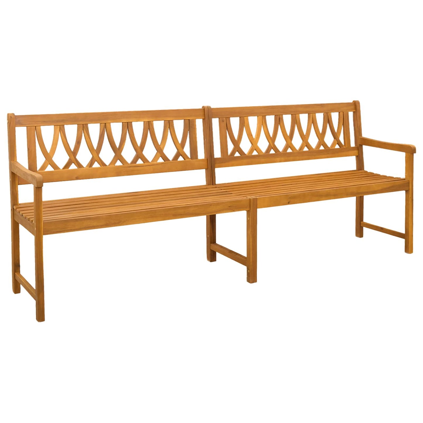Utendørs benk Naturlig 220 x 55,5 x 90 cm Solid akasietre
