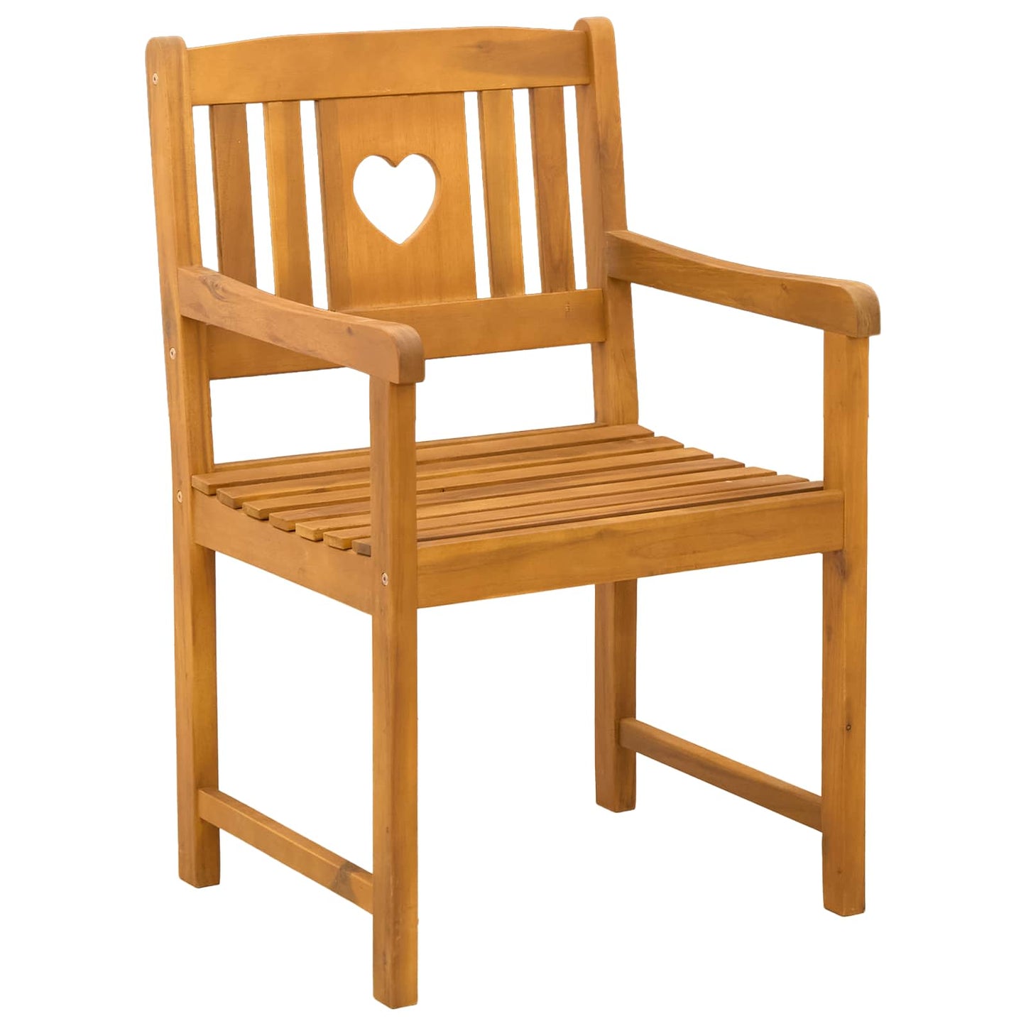 Utendørs benk 2 pcs Naturlig 56 x 55,5 x 90 cm Solid akasietre