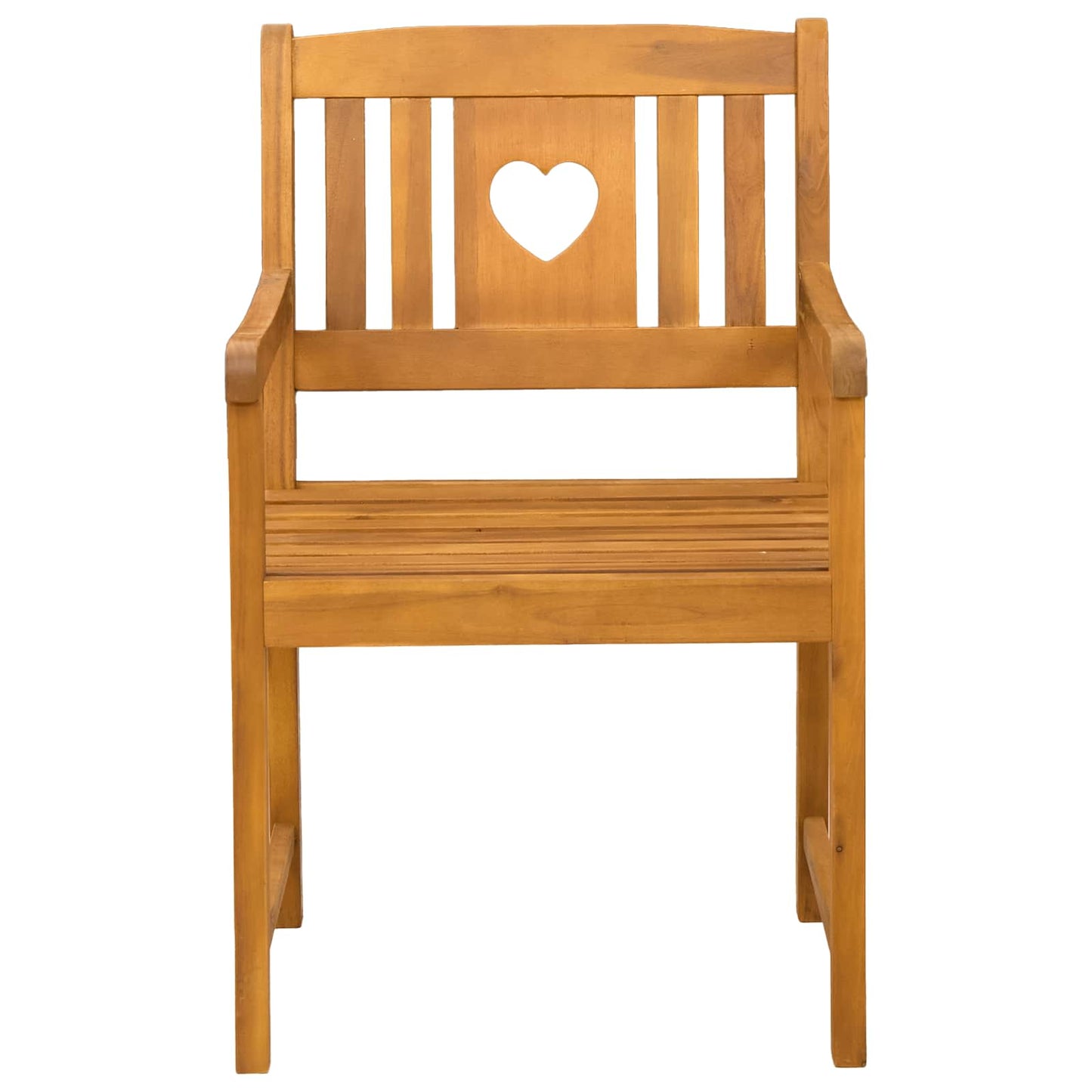 Utendørs benk 2 pcs Naturlig 56 x 55,5 x 90 cm Solid akasietre