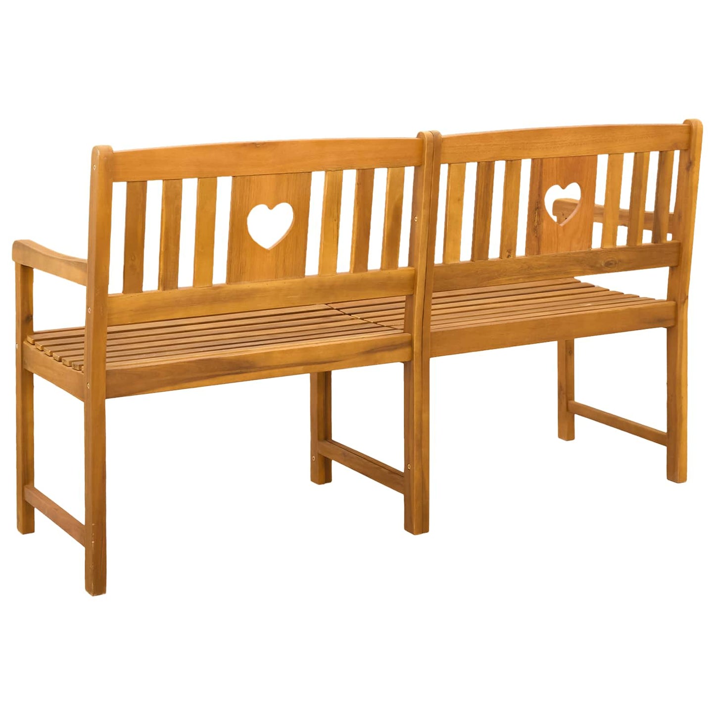 Utendørs benk Naturlig 150 x 55,5 x 90 cm Solid akasietre