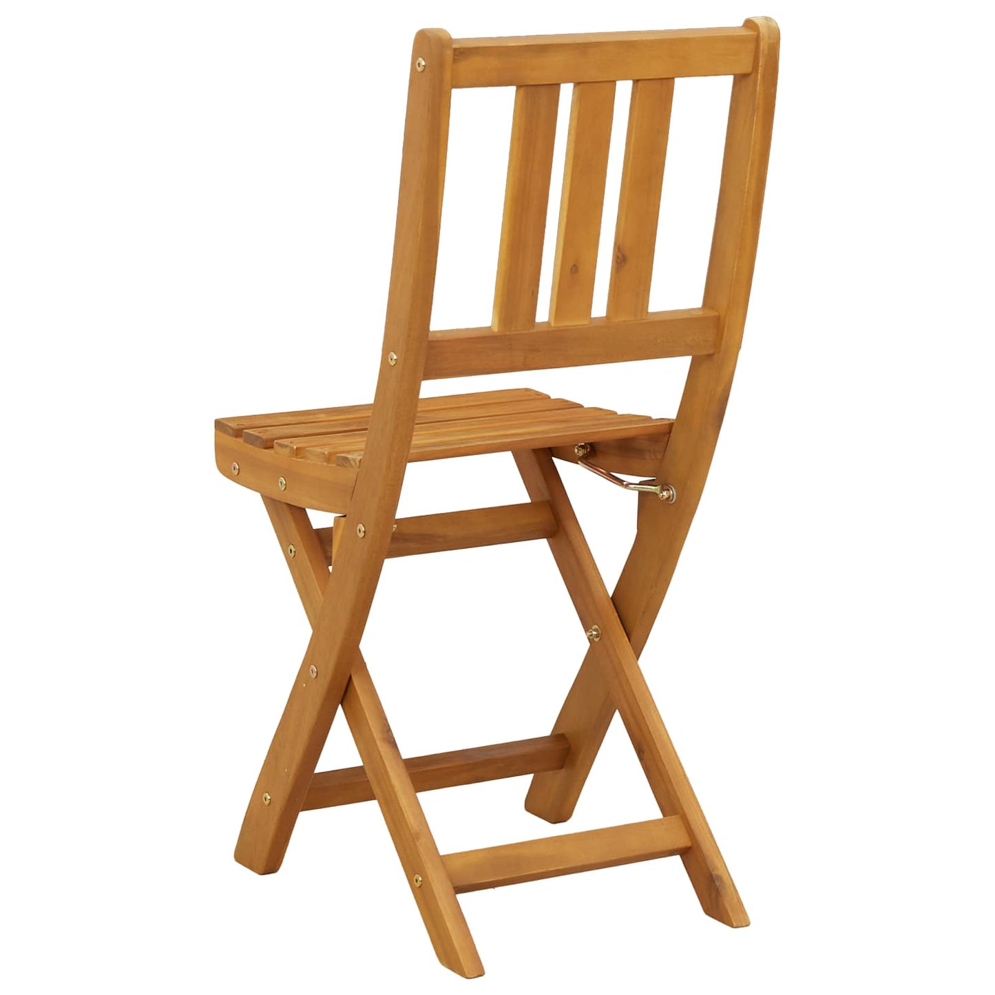 Utendørs Bistro Stoler med pute 4 pcs Naturlig 40 x 42 x 85 cm