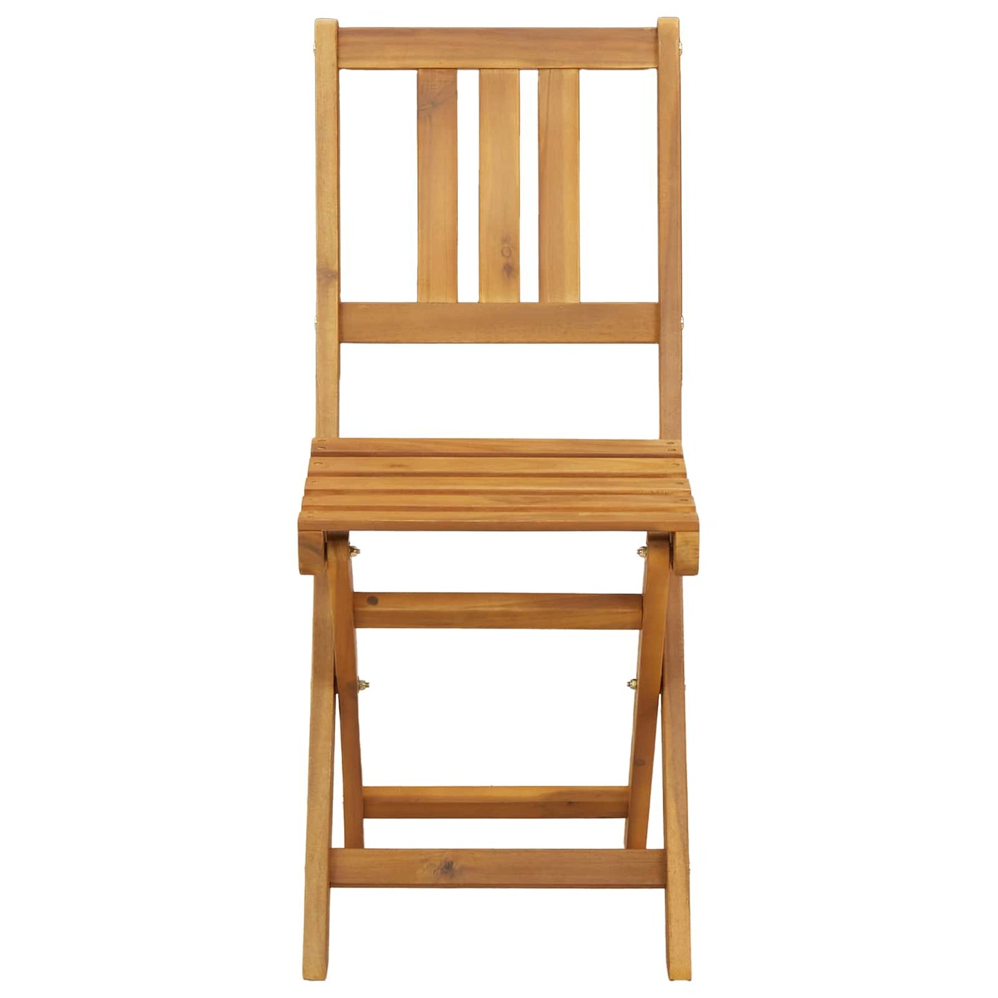 Utendørs Bistro Stoler med pute 4 pcs Naturlig 40 x 42 x 85 cm