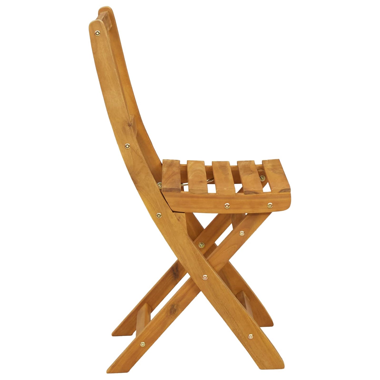 Utendørs Bistro Stoler med pute 4 pcs Naturlig 40 x 42 x 85 cm