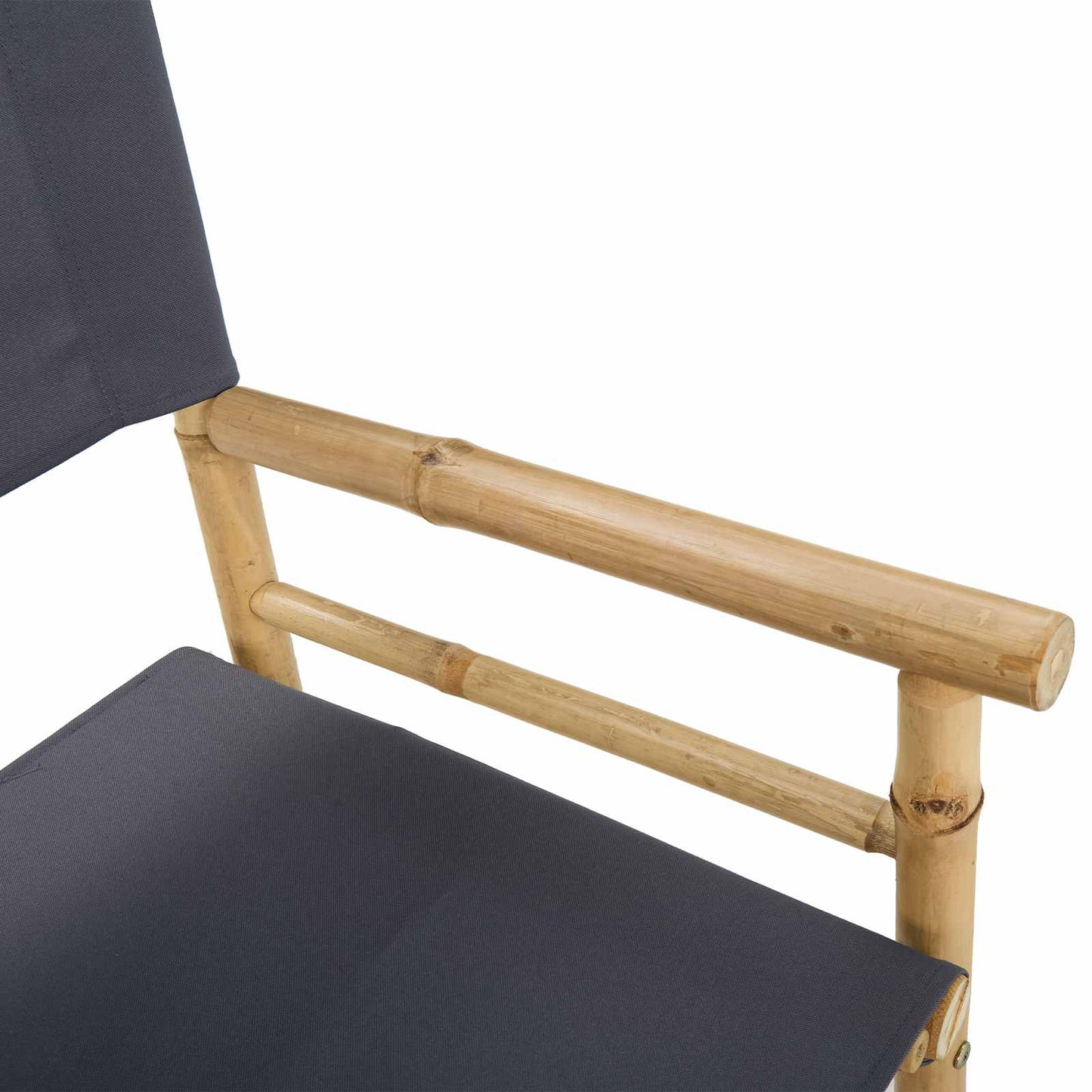 Faltende Direktørstol 2 pcs Naturlig Bambus