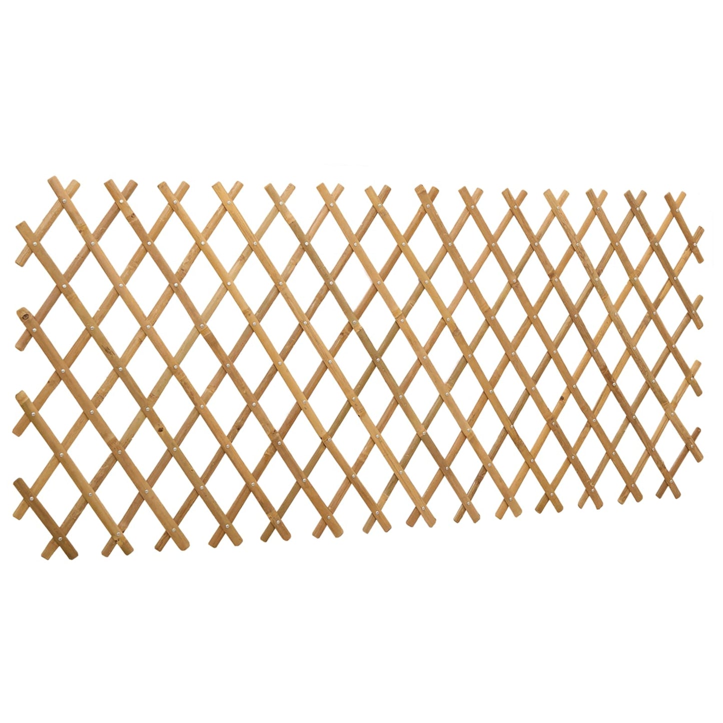 Utvidbar spaljehekk 2 pcs Lys Brun 100 x 105 cm Bambus