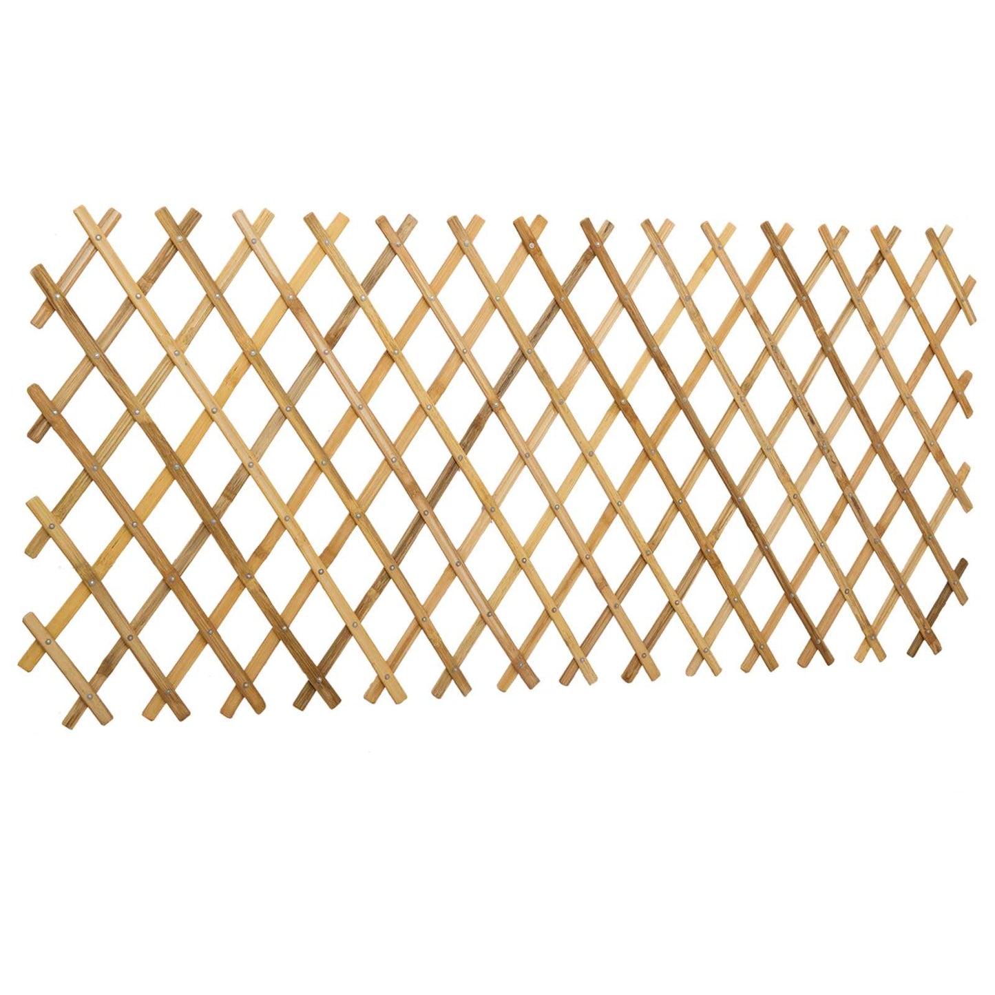Utvidbar spaljehekk 2 pcs Lys Brun 100 x 105 cm Bambus