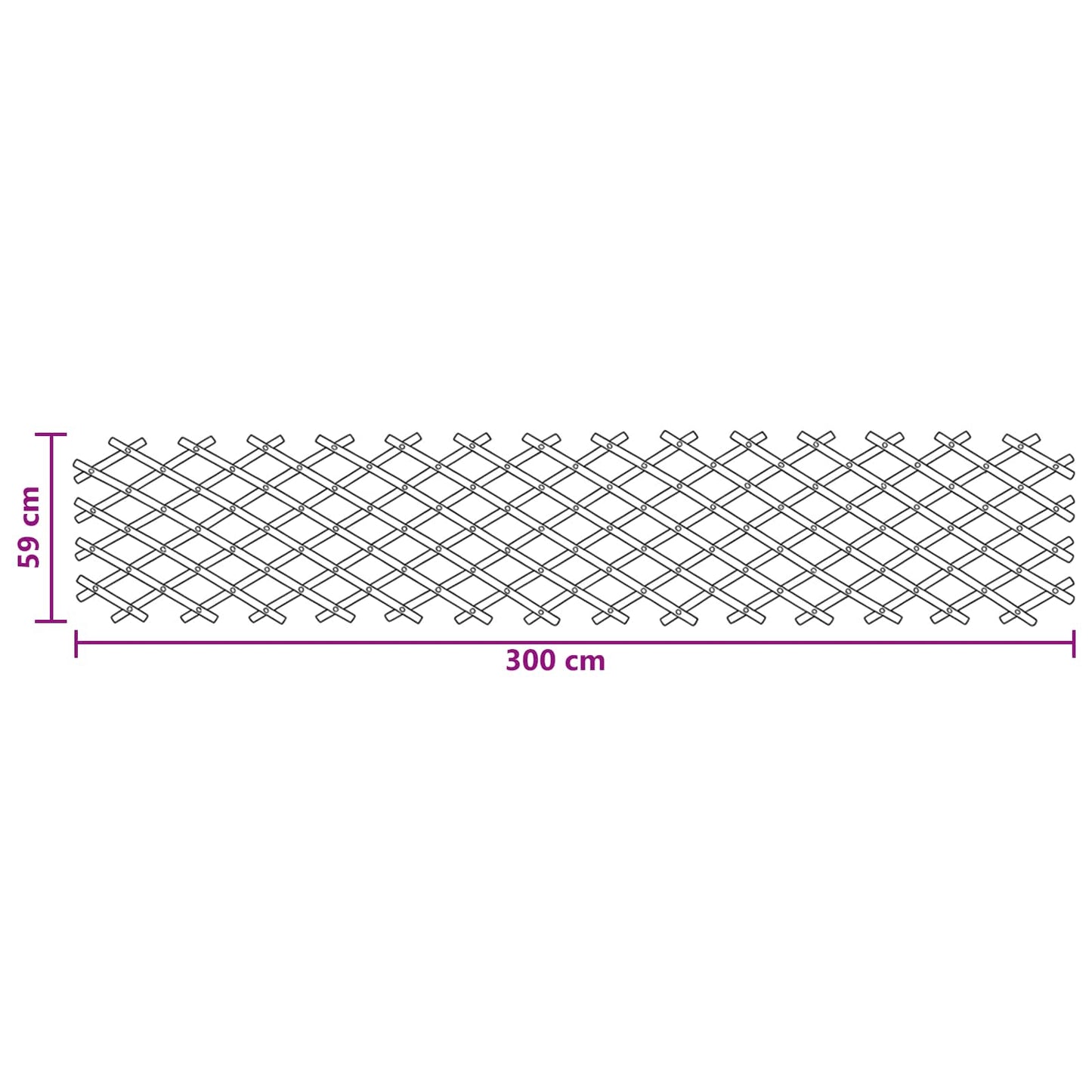 Utvidbar spaljehekk 2 pcs Lys Brun 100 x 105 cm Bambus