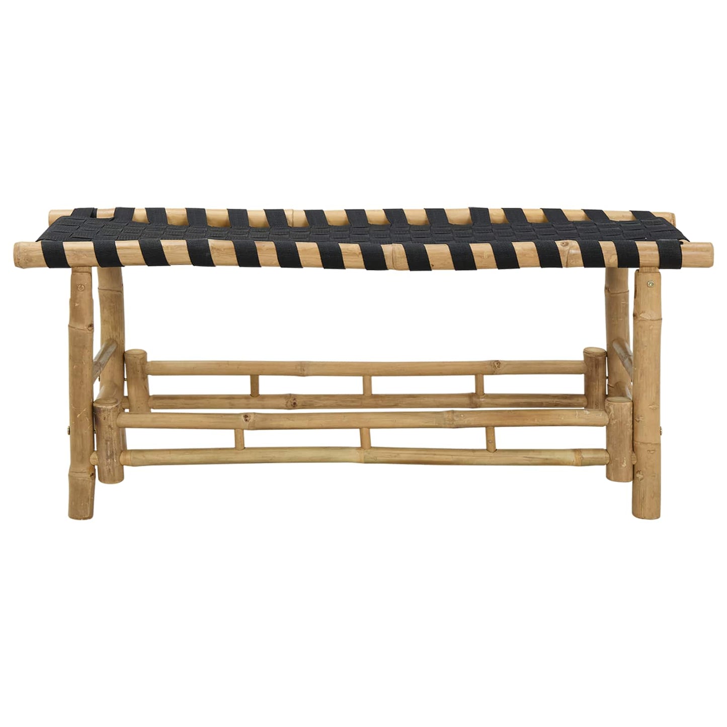 Hagebenk 110 x 38 x 40 cm Bambus Naturlig Rektangulær