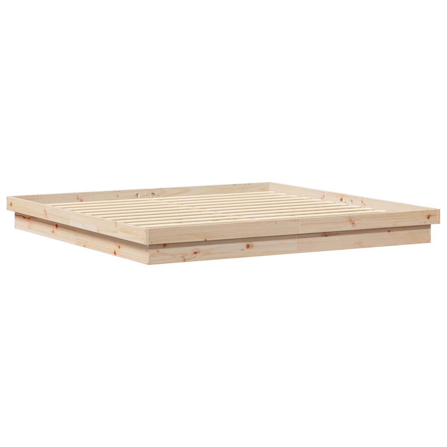Sengestamme Naturlig 200 x 200 cm Massiv furu
