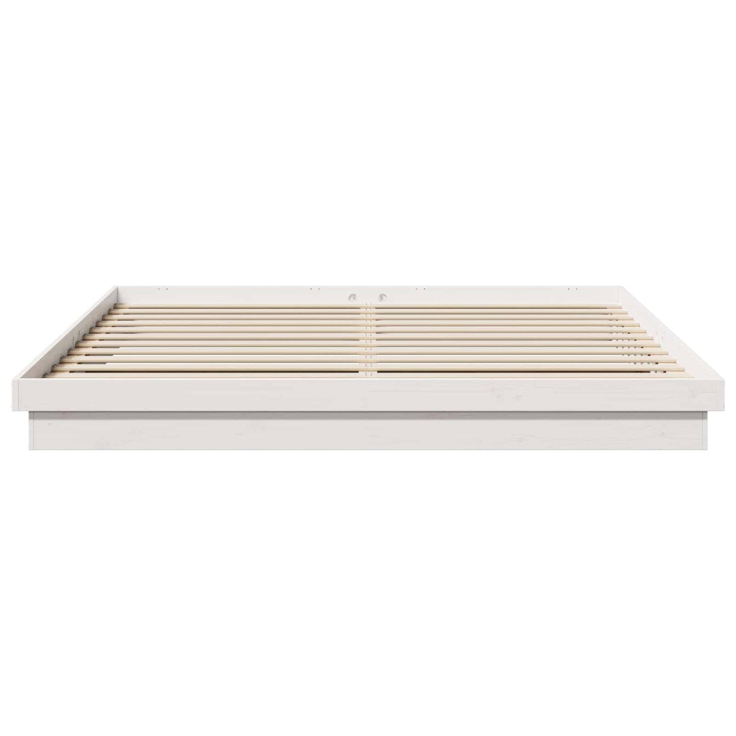 Sengestamme Hvit 200 x 200 cm Massiv furu