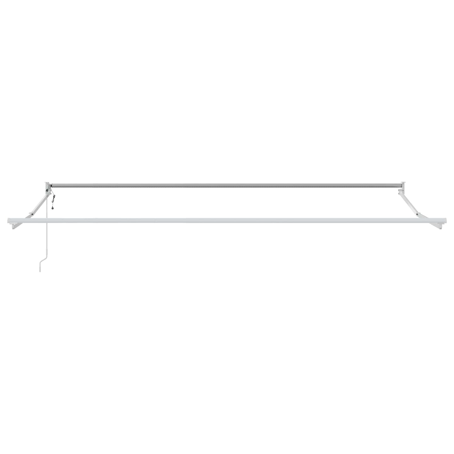 Elektrisk uttrekkbar markiseramme Hvit 4 x 2 m Aluminium