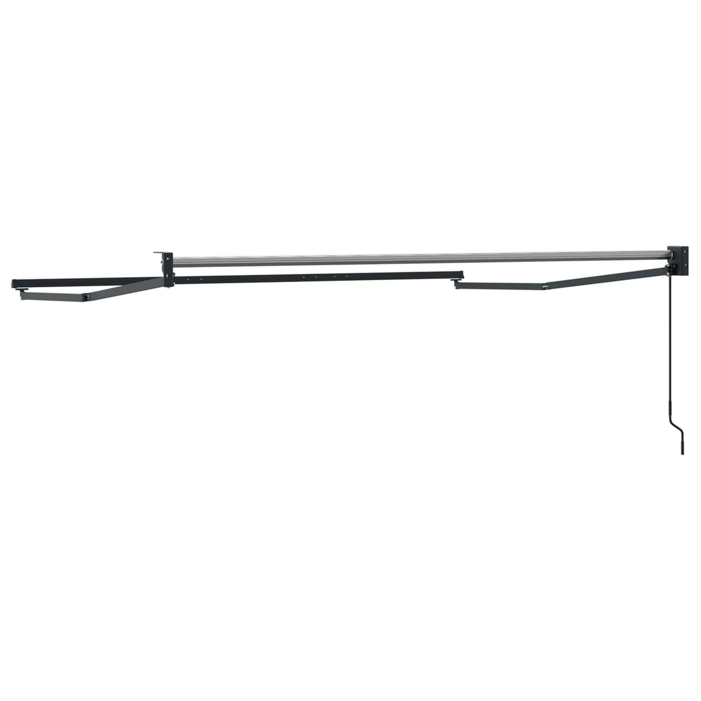 Manuell uttrekkbar markiseramme Antrasitt 3,5 x 2 m Aluminium