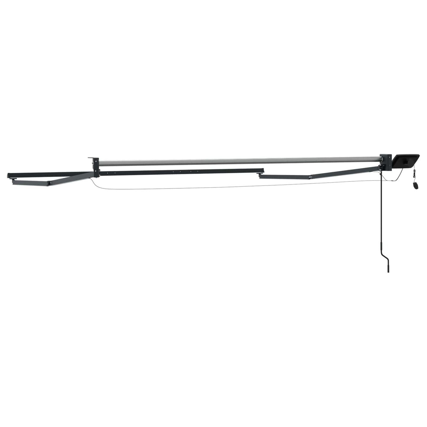 Elektrisk uttrekkbar markiseramme Antrasitt 2,5 x 2 m Aluminium