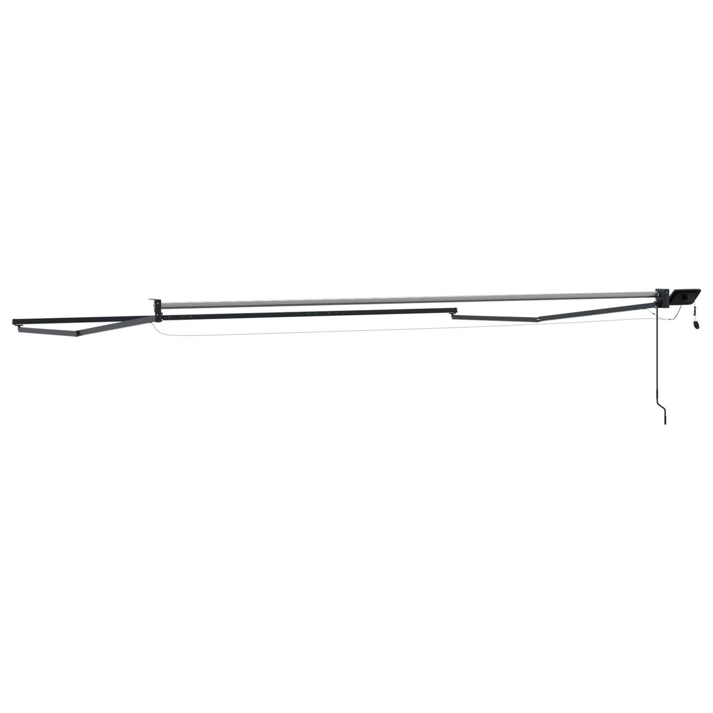 Elektrisk uttrekkbar markiseramme Antrasitt 4,5 × 3 m Aluminium