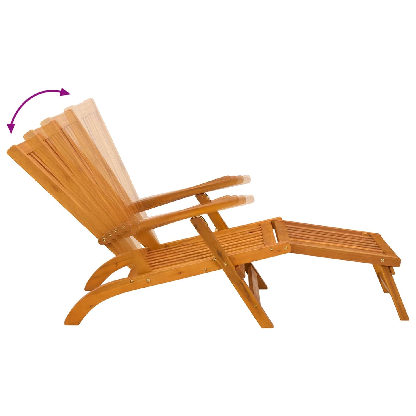 Reclining og sammenleggbare solsenger 2 pcs 55 x 146 x 91 cm