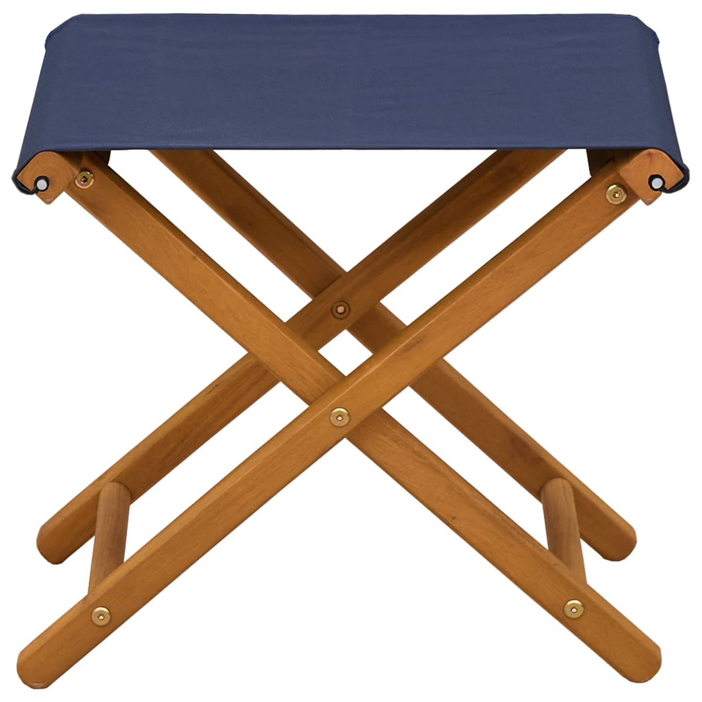 Hage Stol 2 pcs Solid Eucalyptus Tre Blå