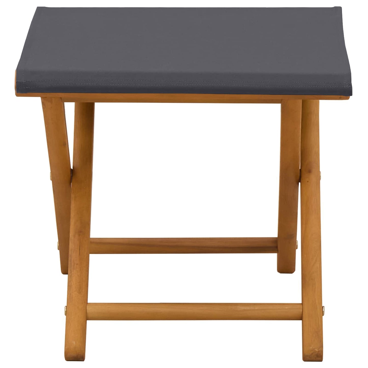 Hage Stol 2 pcs Solid Eucalyptus Tre Grå