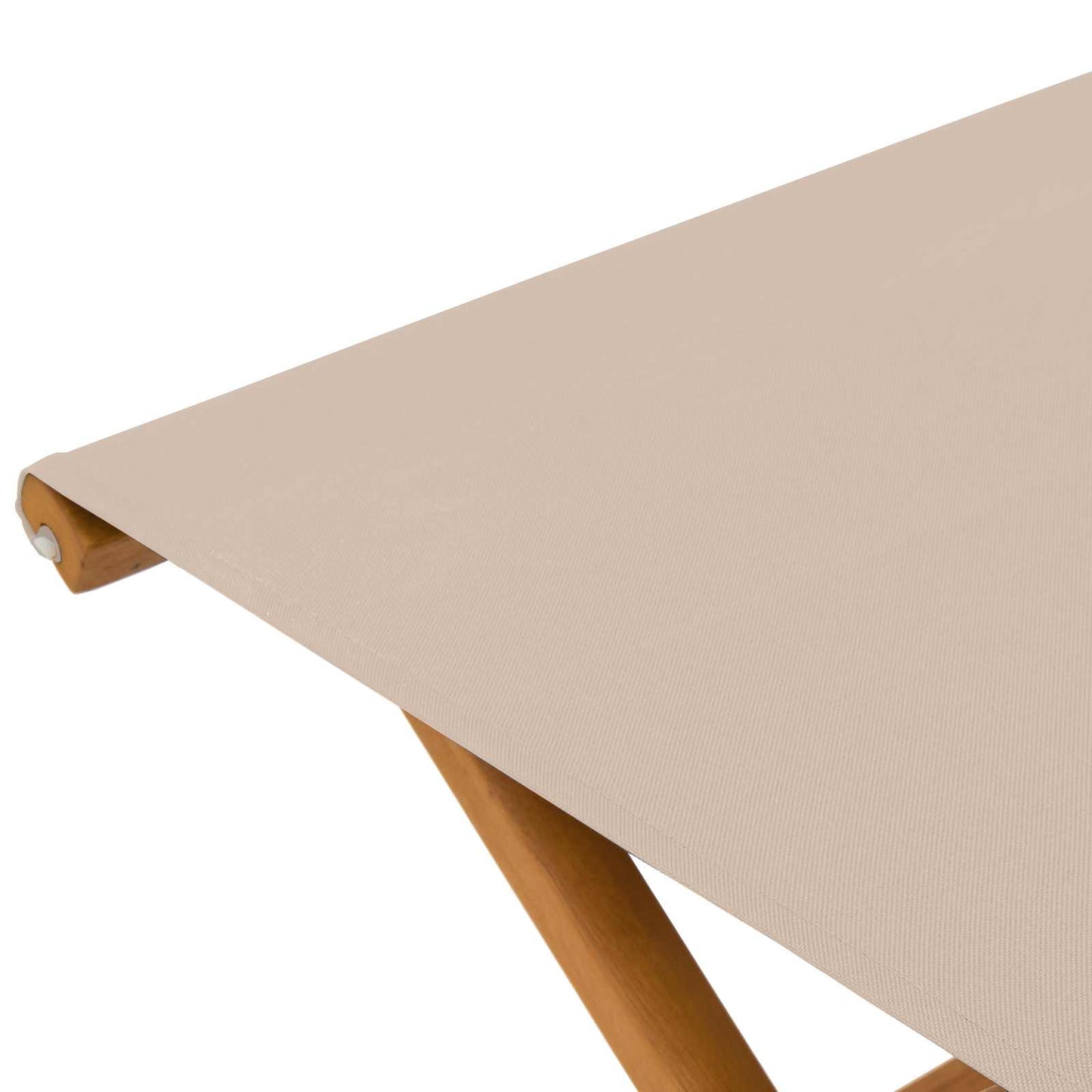 Hage Stol 2 pcs Solid Eucalyptus Tre Beige