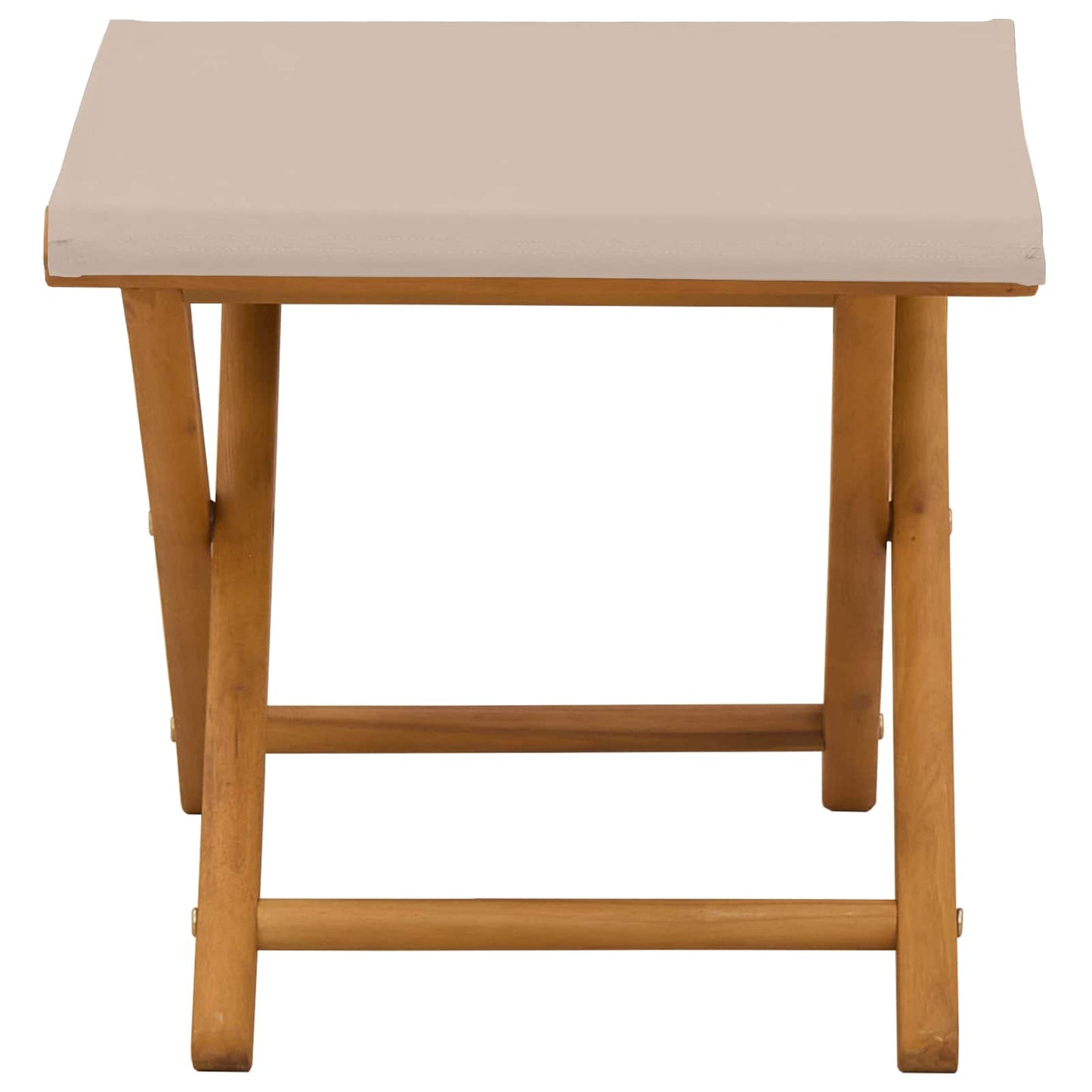 Hage Stol 2 pcs Solid Eucalyptus Tre Beige