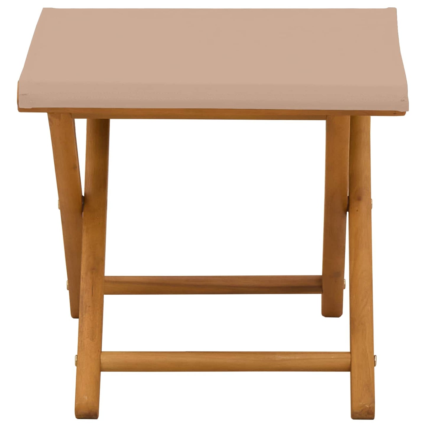 Hage Stol 2 stk. Solid Eucalyptus Tre Gråbrun