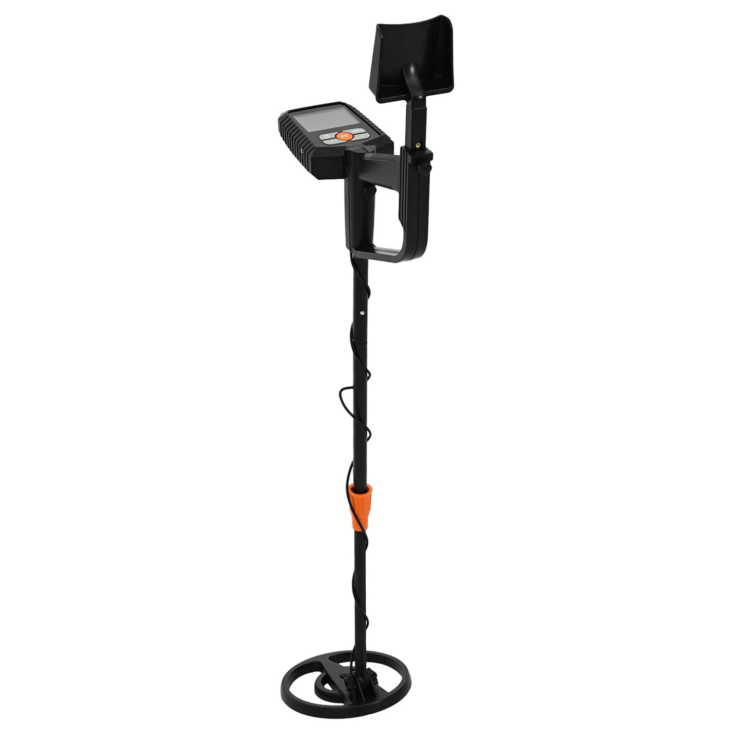Metallsøker med LCD-skjerm 3 modeller 19 cm spole Svart