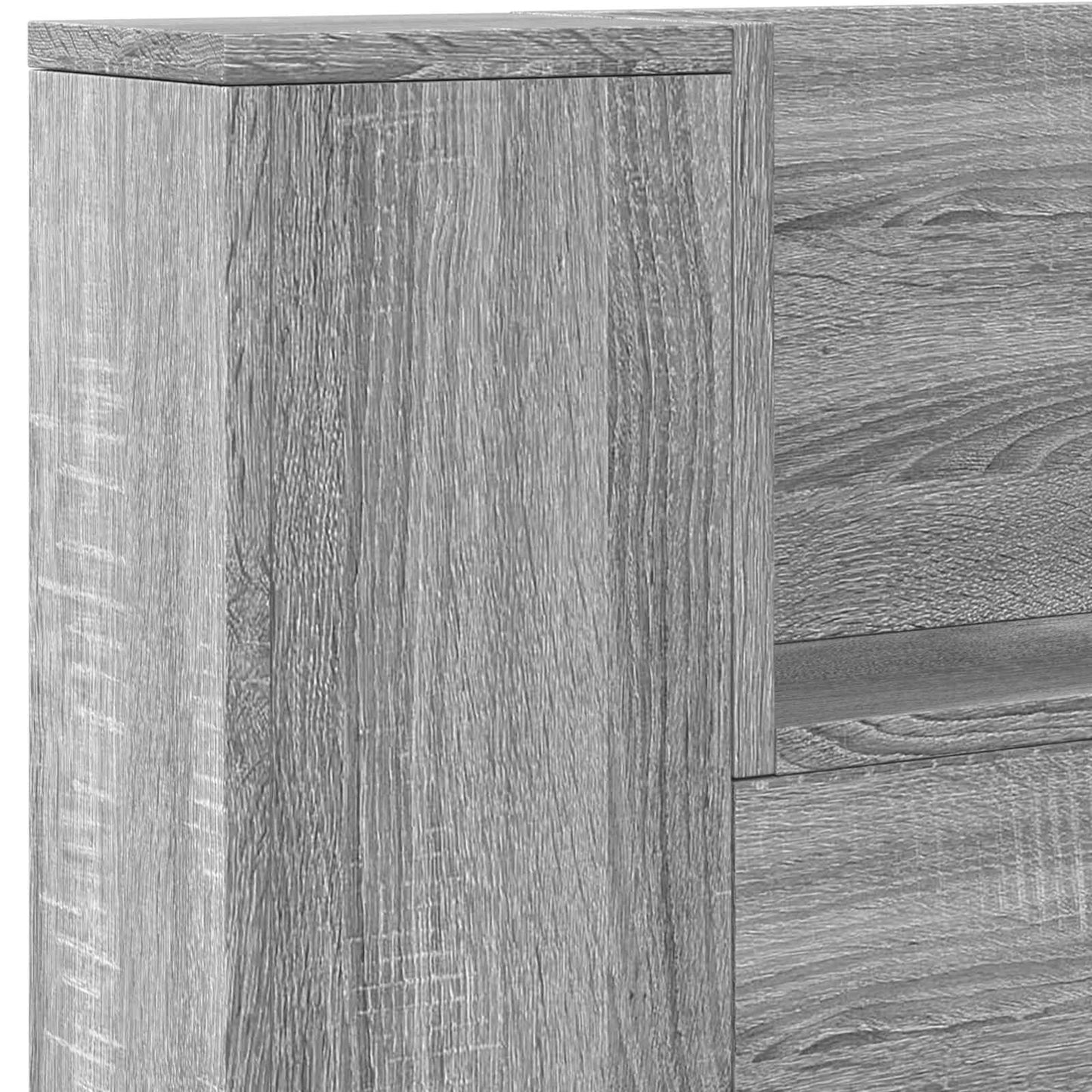 Hodegavl Grå Sonoma 140 x 16,5 x 103,5 cm Konstruert tre