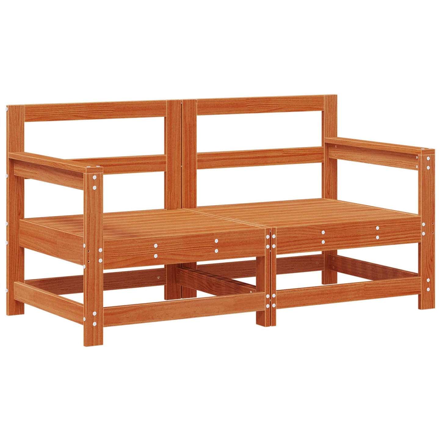 Hage lounge sett 6 pcs VoksBrun Massiv furu vidaXL