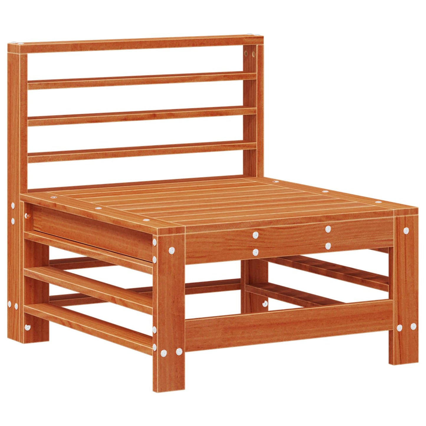 Hage lounge sett 7 pcs VoksBrun Massiv furu vidaXL