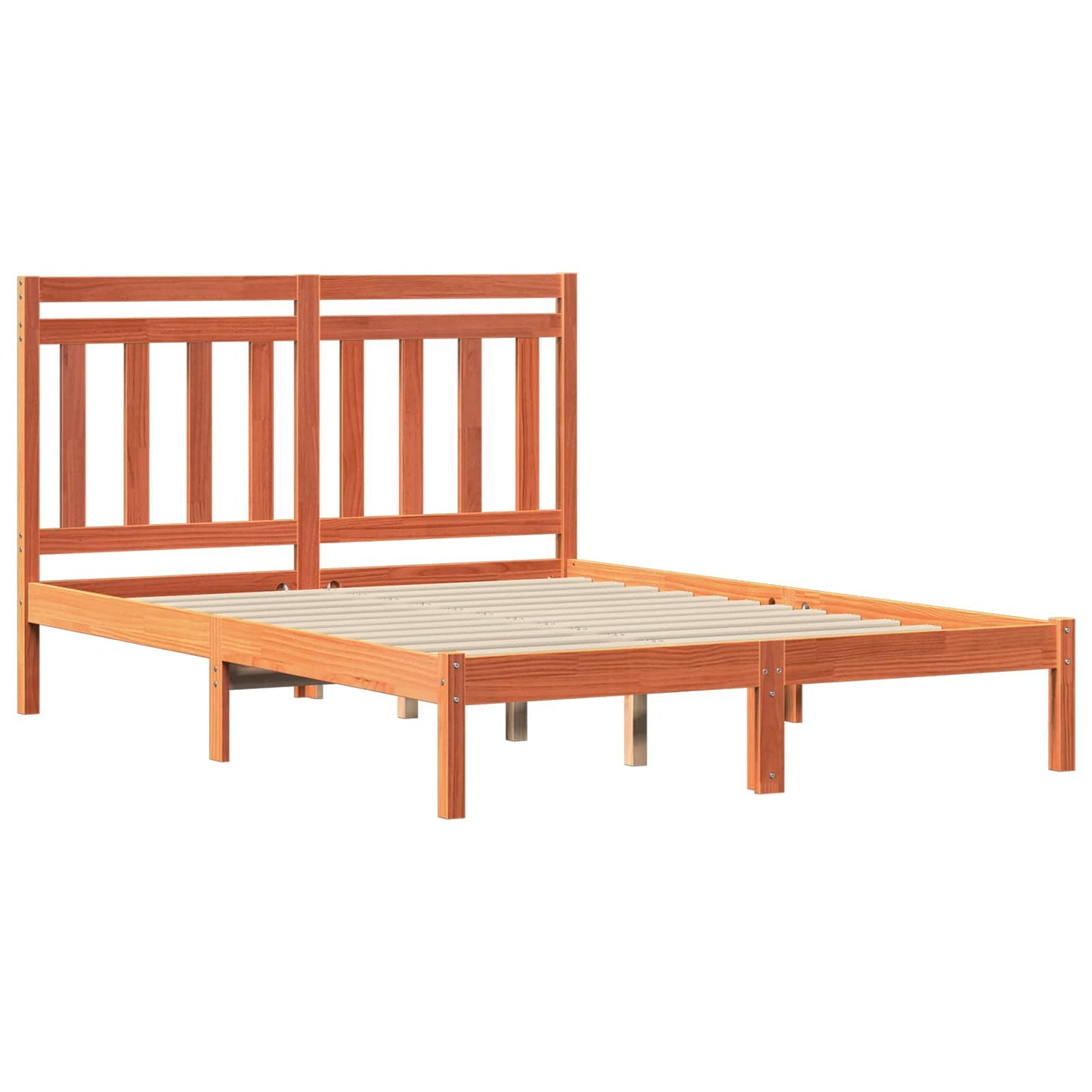 Sengestamme Vokset Brun 205,5 x 145,5 x 100 cm Massiv furu
