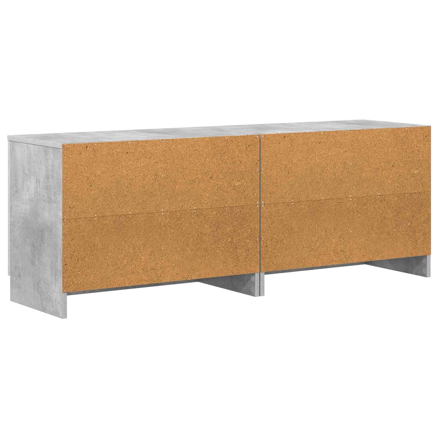 Sengeskap 2 pcs Betonggrå 66 x 35 x 48 cm Konstruert tre