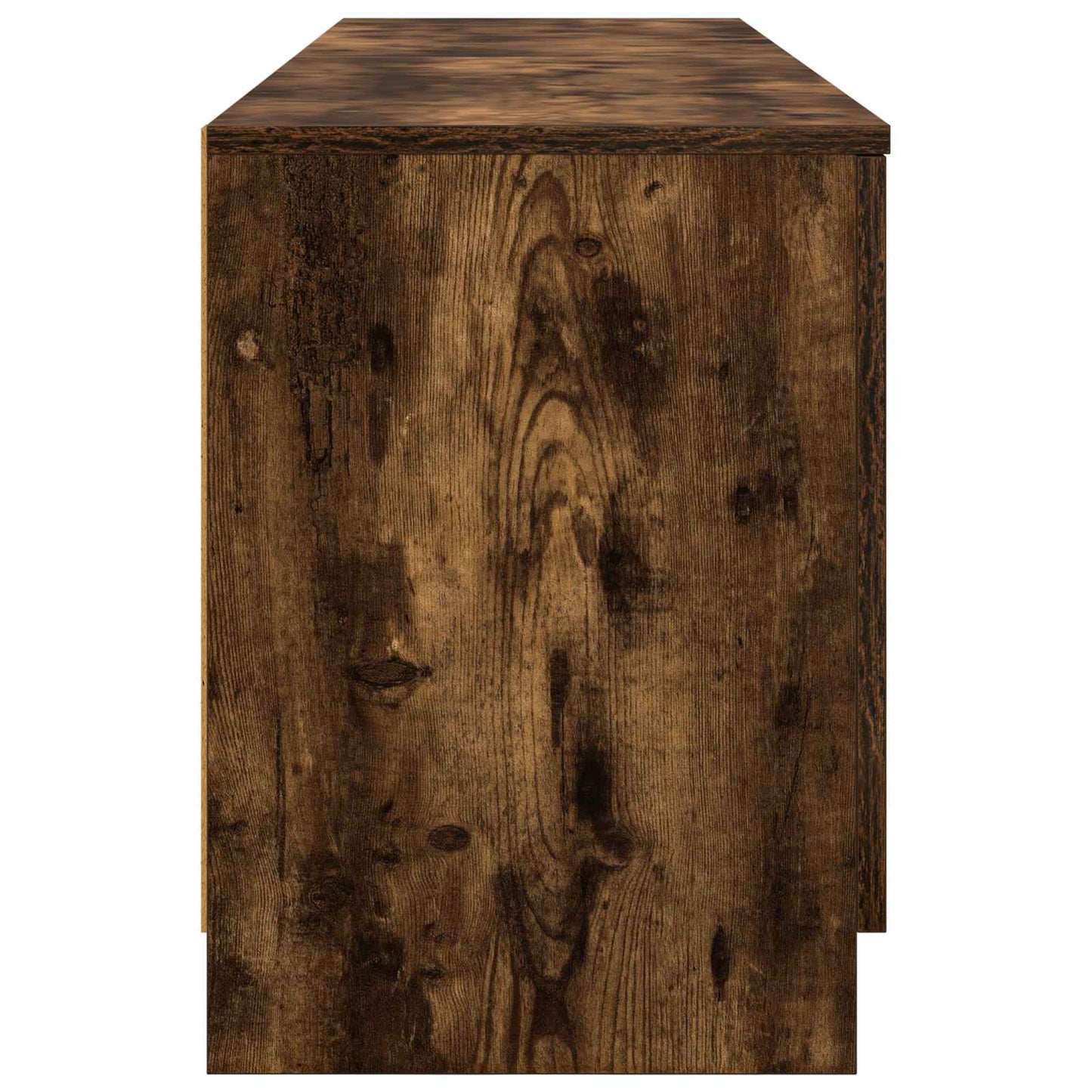 Sengeskap 2 pcs Røkt Eik 66 x 35 x 48 cm Konstruert tre