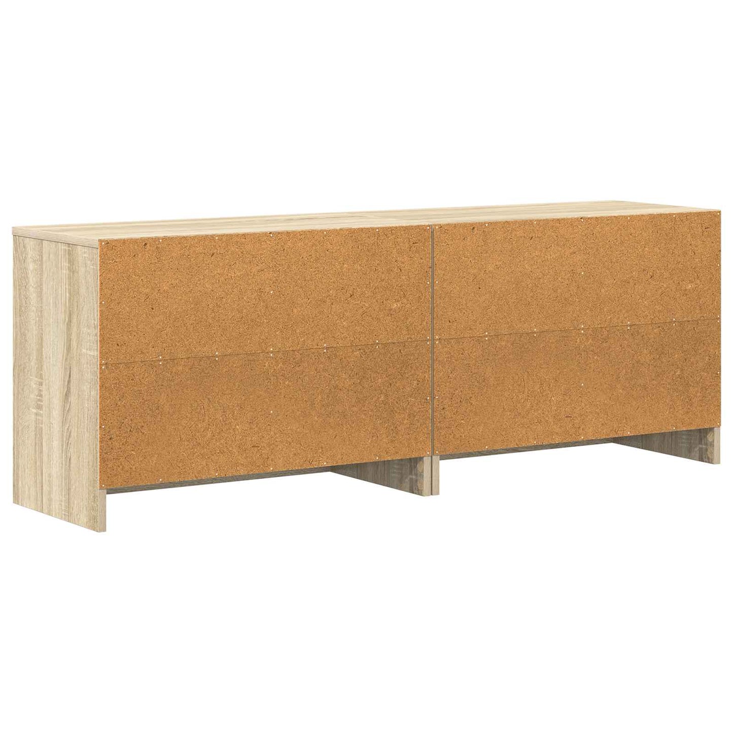 Sengeskap 2 pcs Sonoma eik 66 x 33 x 48 cm Konstruert tre