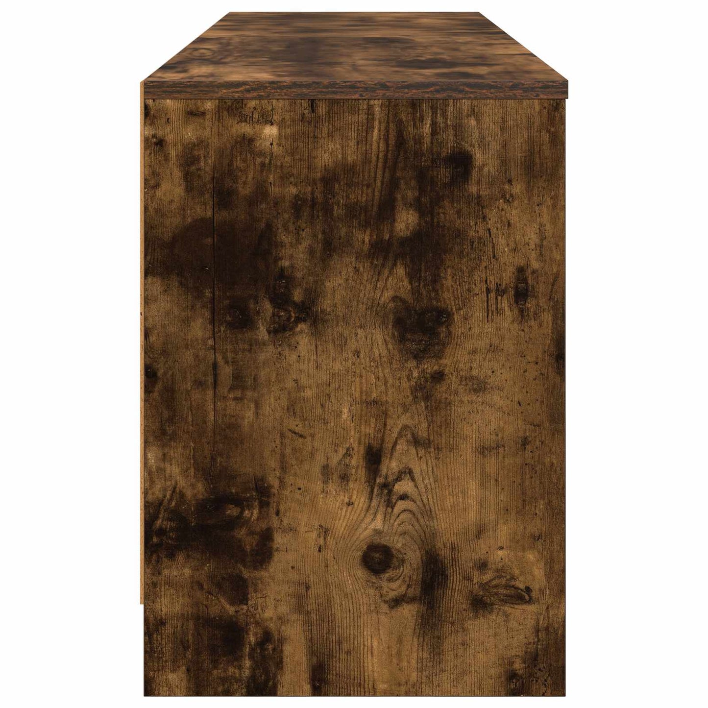 Sengeskap 2 pcs Røkt Eik 66 x 33 x 48 cm Konstruert tre