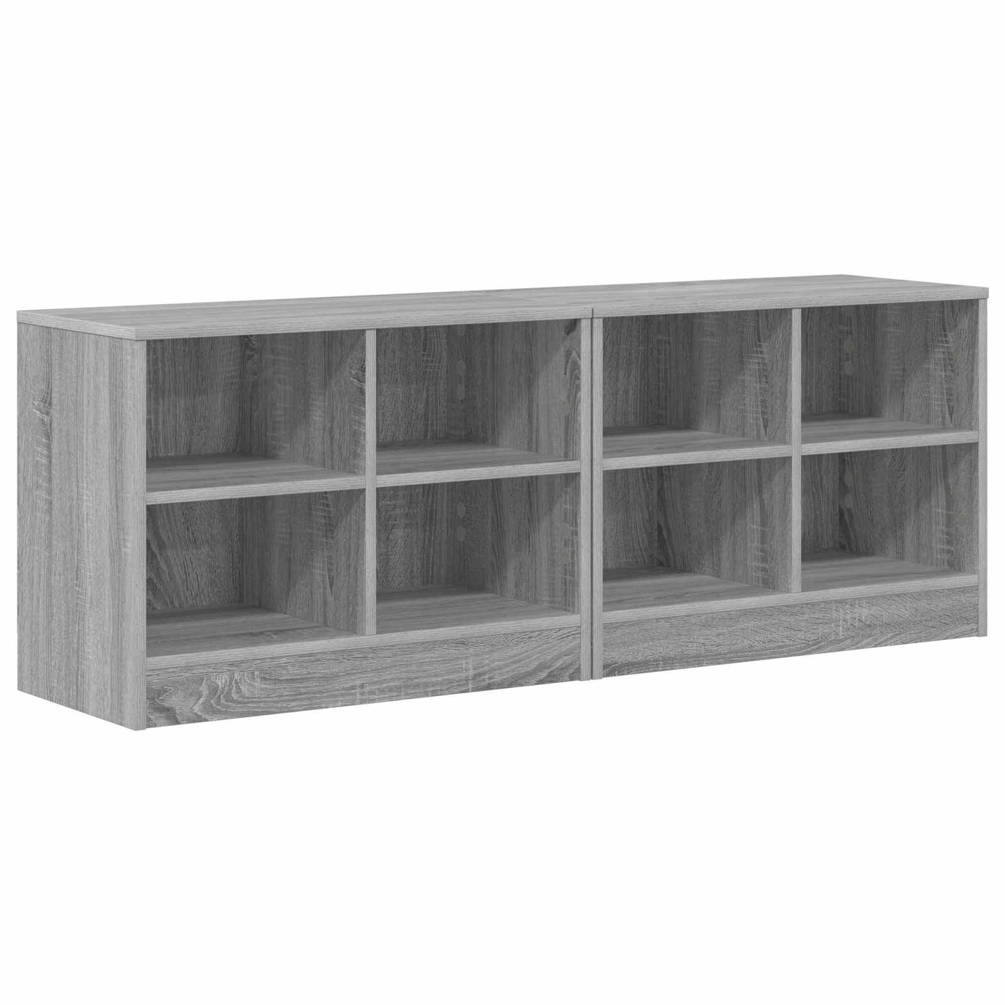 Sengeskap 2 pcs Grå Sonoma 66 x 33 x 48 cm Konstruert tre