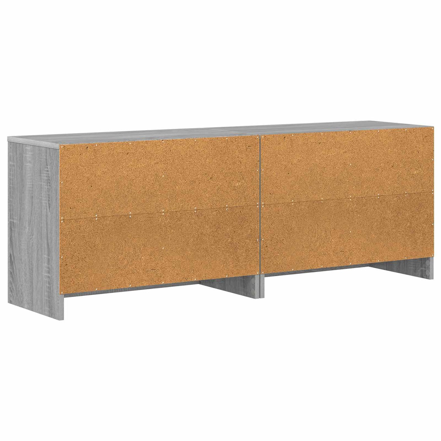 Sengeskap 2 pcs Grå Sonoma 66 x 33 x 48 cm Konstruert tre