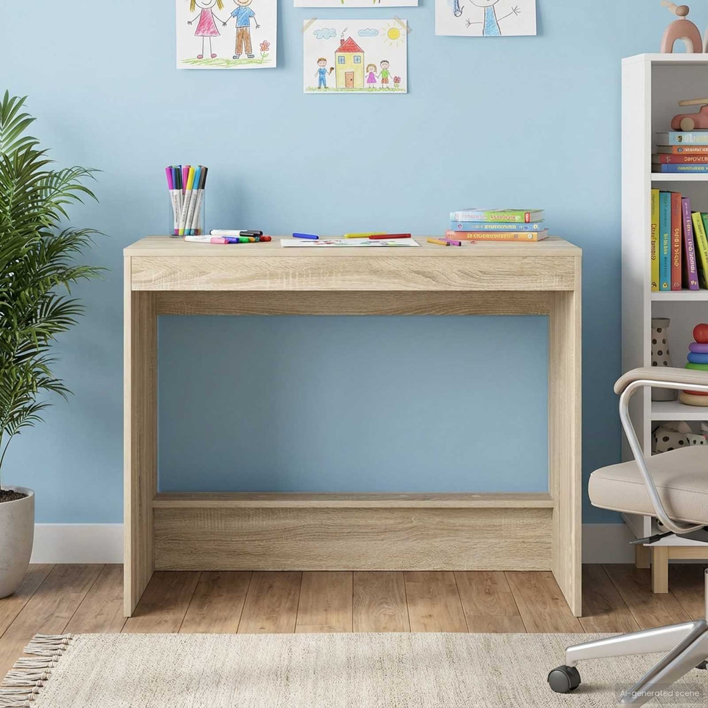 Seng Schreirbord Sonoma eik 100 x 45 x 75 cm Konstruert tre vidaXL