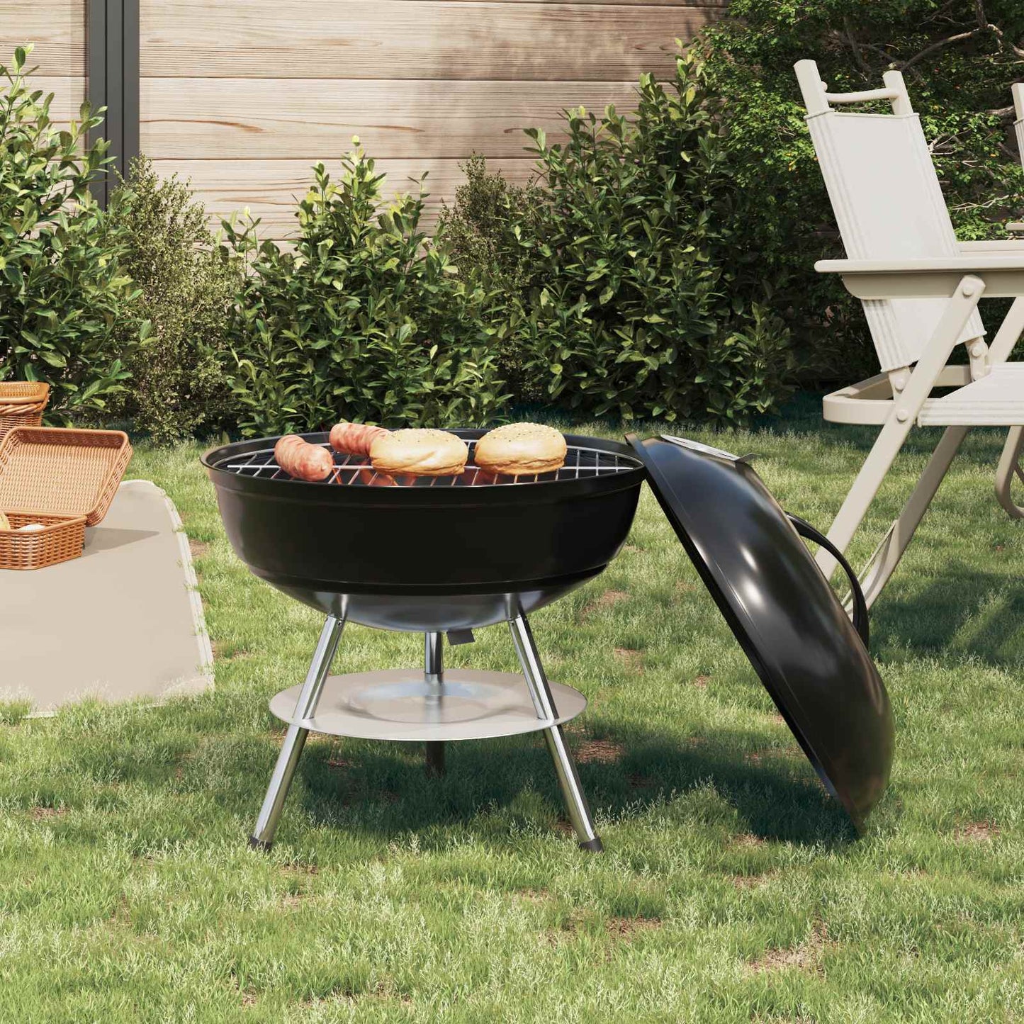 Kullgrill Svart 36,5 x 36,5 x 40 cm