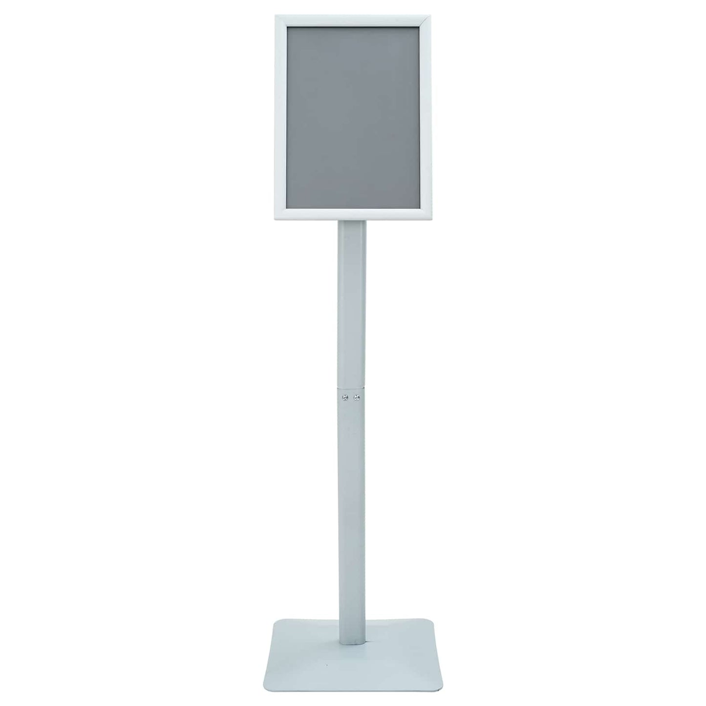 Pedestal plakatstativ sølv 32 x 27 x 119 cm Gjutjern